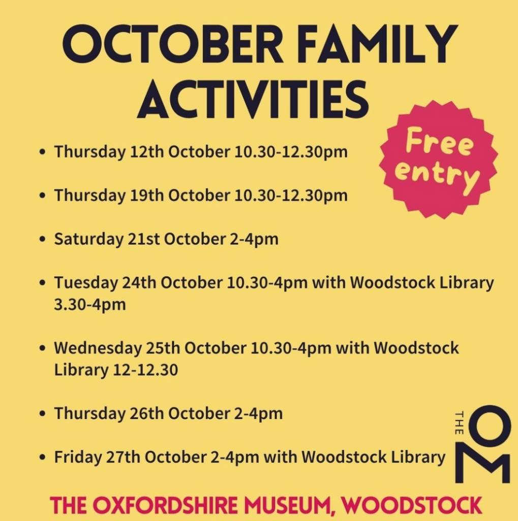 List of family activities at The Oxfordshire Museum